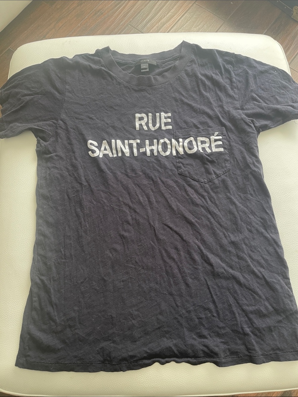 J. Crew Men's Navy 'RUE SAINT-HONORÉ' Graphic Pocket Tee